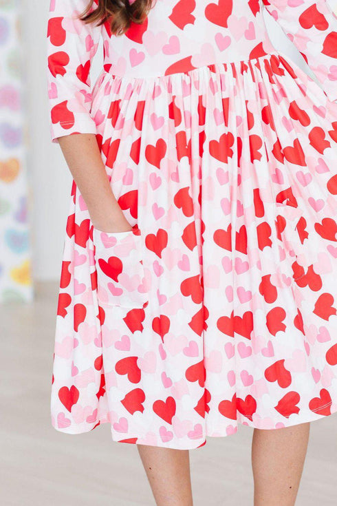 be-mine-3-4-sleeve-pocket-twirl-dress Mila &  Rose - Sophia's Style--2T--3